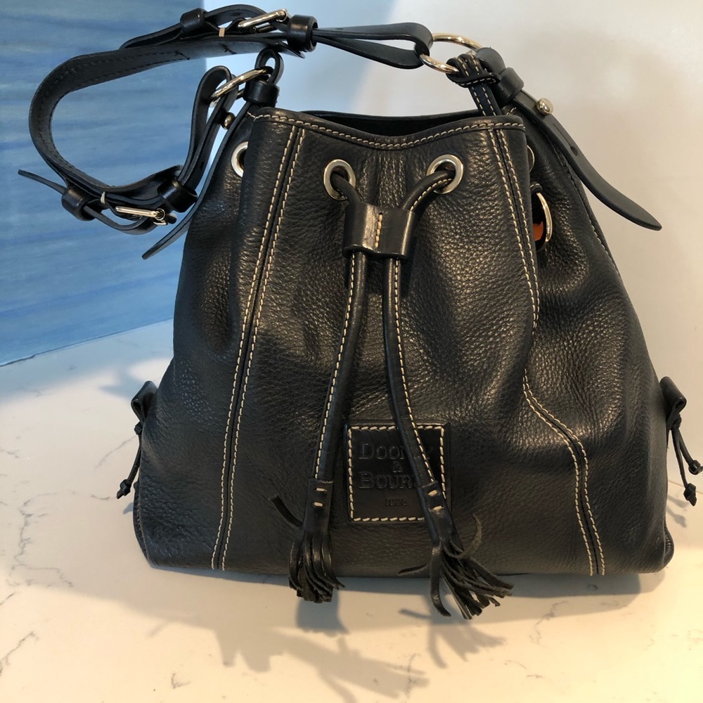 SOLD!!!Dooney & Bourke Black Leather Bag